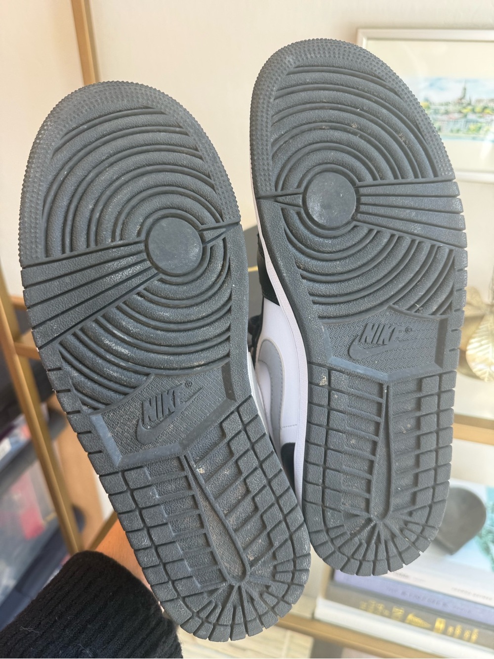Nike Air Jordan 1 Low - Retro Sneaker in Black, White & Gray - Picture 13 of 13